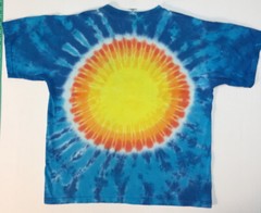Rare Hand Dyed By SunDog Tiger Sun Vintage Tie-Dye T-Shirt Medium Chest 42” EUC