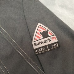 Bulwark FR Shirt Mens XL Gray Henley Flame Fire Resistant iQ Series Workwear