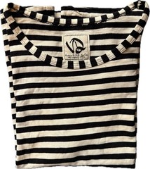 VERDARM Cropped Boat Neck Striped Short-Sleeve Top T-Shirt Sz 3 – S/M