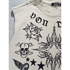 Von Dutch Originals Von Dutch Graphic Sleeveless Tank Top Large Y2K Tattoo Goth