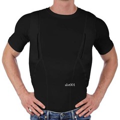Men’s T-shirt Explosive Unisex Concealed Holster High Shirt Tops Tactical Casual
