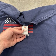 Vintage Men’s George Bush 2000 American Flag Graphic T-Shirt Mens M Library