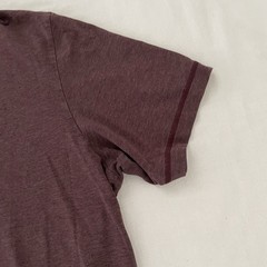 Public Rec Go-To Tee V-Neck XL Maroon Heather Pima Cotton Tencel Stretch