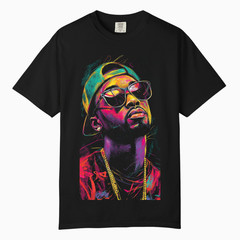 Men Hip Hop Graphic Art Print Tee, Comfort Colors T Shirt, Unisex Streetwear Tee