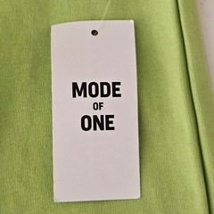 Mode of One Mens Relaxed-Fit Textured T-Shirt Chest Pocket Acid Green Size S NWT