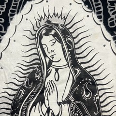 GUC Avirex Virgin Mary Graphic T-Shirt Mens Size S Jesse Pinkman Black Breaking