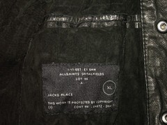 Men’s All Saints LORRIMER LEATHER SHIRT jacket overshirt XL (ref69)