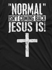 Normal is not coming back Jesus is T-shirt Christian Jesus Christ God Shirt