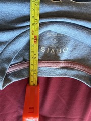 Orvis Shirt Mens Medium Gray Fly Fishing American Flag Graphic Tee Outdoors