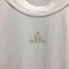 Adidas Shirt Large Adult White Climalite Short Sleeve Athletic Casual Tee Mens L