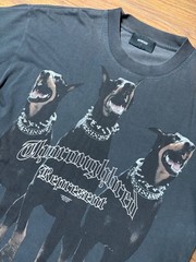 Represent Thoroughbred Doberman T Shirt Large Black Graphic Streetwear Tee