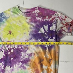 Vintage Tie Dye T Shirt Hand Dyed Adult Small S