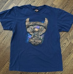 Harley-Davidson 2016 Shanghai China Black T-Shirt Eagle Front M/L