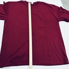 Men’s Size 4XL IBS Brand T-shirt. Dark Red, Short Sleeve, Plain