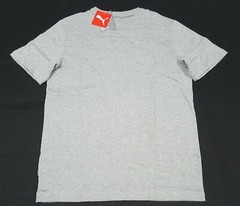 Puma Mens Graphic Tee Graphic Logo Gray Regular fit