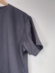 BYLT Premium Basics Men’s T-Shirt Large L Dark Grey Basic Crew Split Hem Tee