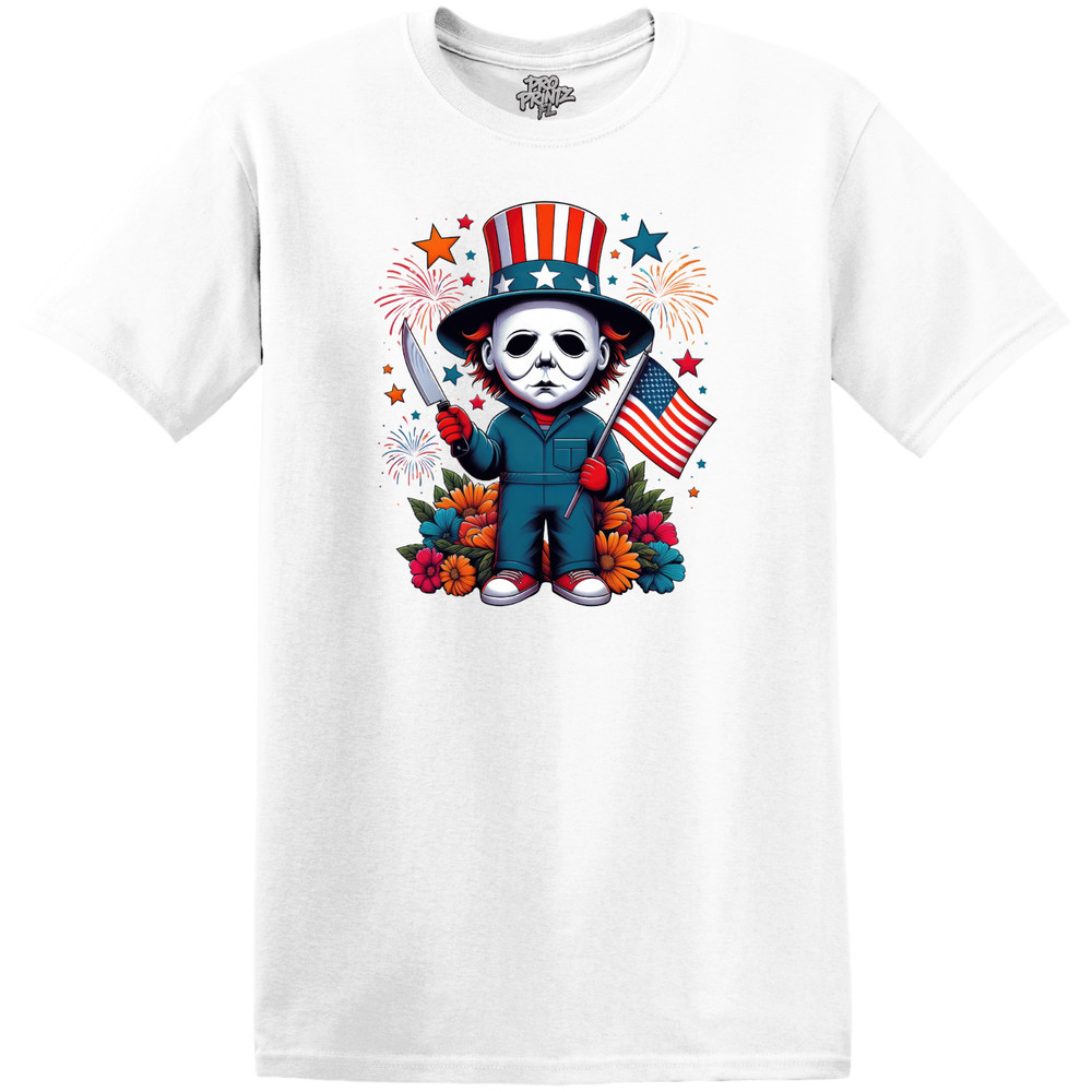 America/Horror T-Shirt – Michael Myers – 4th of July