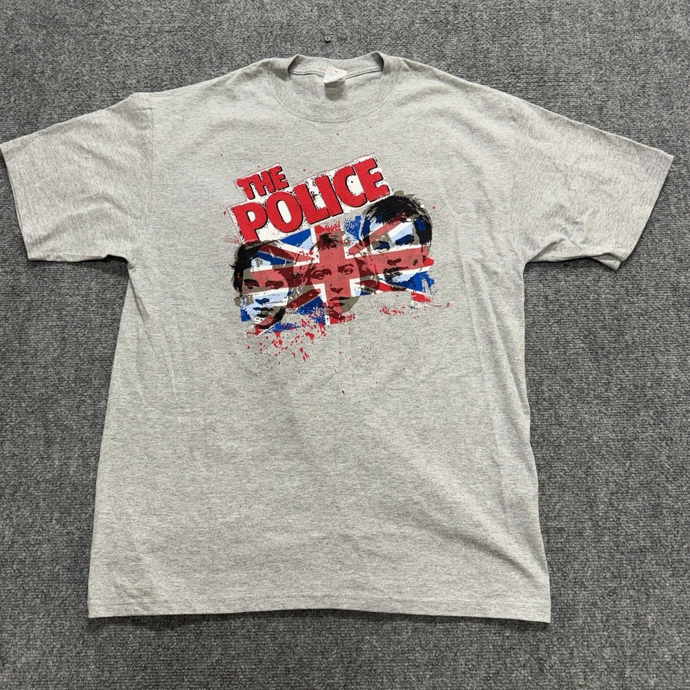 The Police World Tour 07-08 T-Shirt Men’s XL Anvil Cotton Blend Rock Band Y2K