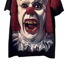 IT Clown Stephen Kings 1990 AOP T-shirt Single Stitched Size 2XL Horror