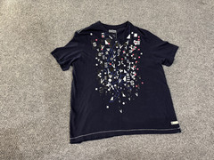 Sean John t shirt mens large blue graphic short sleeve casual hip hop y2k