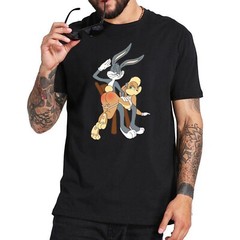 Bugs Bunny Spanking Lola Funny Cartoon Unisex T-shirt S-5XL