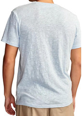 NEW LUCKY BRAND, MENS MEDIUM, LINEN-BLEND SHORT-SLEEVE POCKET🪩SHIRT-MSRP $44.50