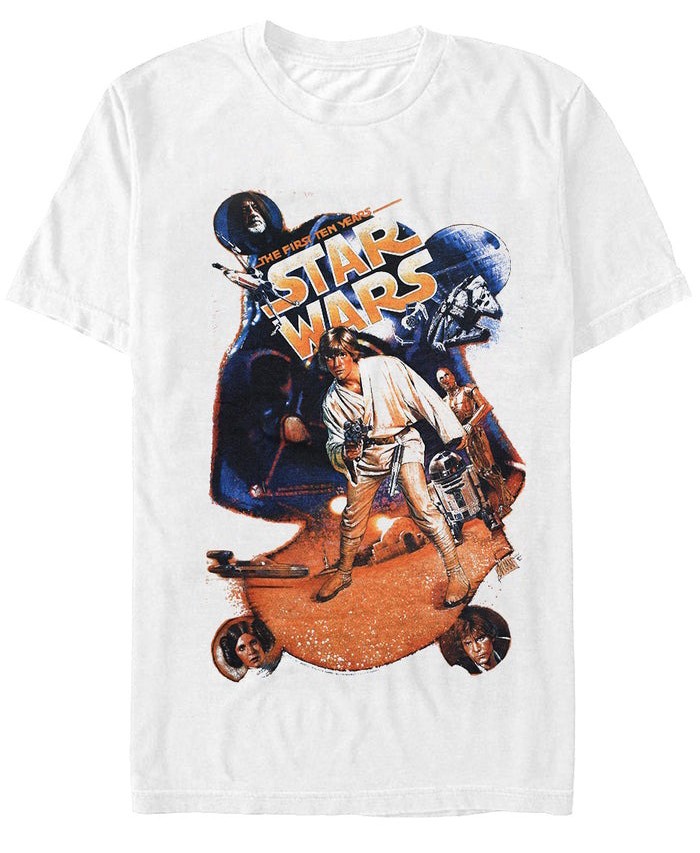 Star Wars – Luke Poster White – T-Shirt Size S-5XL DTG Print