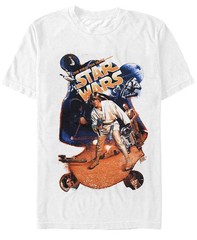 Star Wars – Luke Poster White – T-Shirt Size S-5XL DTG Print