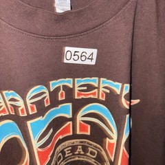 Grateful Dead Heat Skeleton T-Shirt Brown Mens 2XL Made USA Los Angeles Apparel