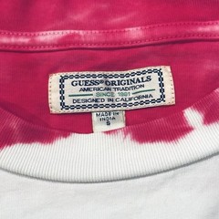 Guess Originals Tie Dye Striped Retro 90s Streetwear T-Shirt Size Small