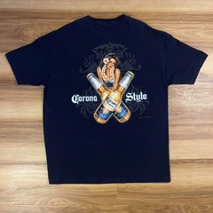 Vintage AAA Corona Extra Beer Blue Corona Style Shirt Mens Size XL