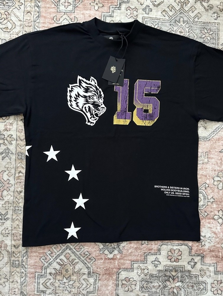 LA x Darc Sport Wolves Los Angeles Lakers Mens Black Premium Tee M /2000