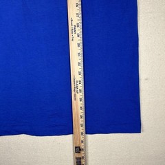 Vintage Single Stitch Double Cuff Fruit Of The Loom Blue Size Large Made In USA