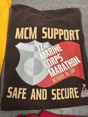 Lot of 8 Marine Corps Marathon Shirts XL 2006–2013 Crew & Mock Turtleneck