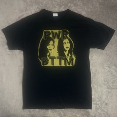 PWR BTTM Band T-Shirt Mens M Black w/ Gold Graphic Jerzees Dri-Power Tee