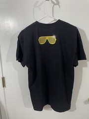 WWE Shirt Large Black Short Sleeve Sasha Banks Wrestling Gold Chain Logo Boss