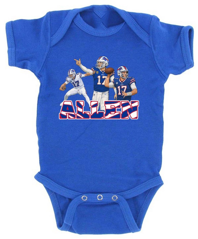 Josh Allen Bills Collage Creeper Romper One Piece BABY