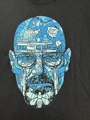 Breaking Bad Heisenberg T Shirt Men’s Medium Black Walter White TV Show Meth.