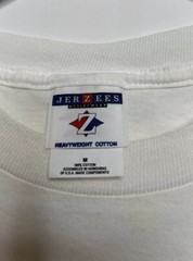 Jerzees Men Size M White Short Sleeve Dr Seuss 1999 Shirt Double Stitch Stained