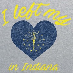 I Left My Heart In Indiana – Hometown Pride T-Shirt – Sport Grey