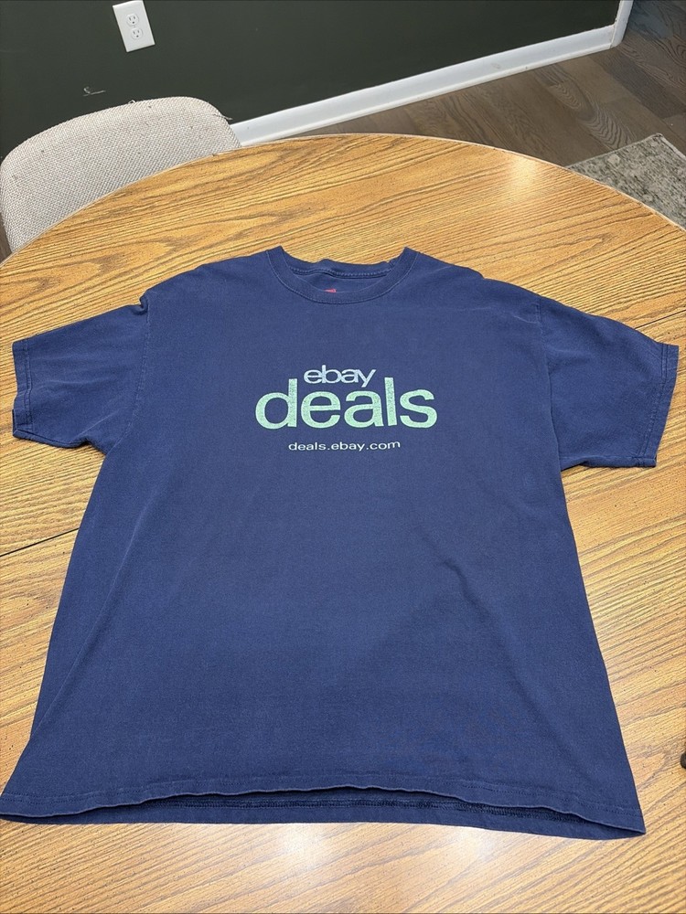 Vintage 2000s “deals.EBAY.COM” eBay Promo T Shirt Size XL Only One On eBay!!
