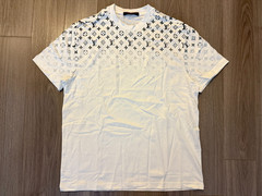 Louis Vuitton Monogram Gradient Cotton Tee Shirt white sz M