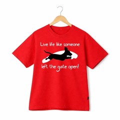 Live Life Like Dachshund Graphic T-Shirt Soft Cotton Casual Dog Lover Daily Wear