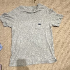 Vineyard Vines Men’s Gray Pocket T-Shirt NYC Empire State Building S Cotton
