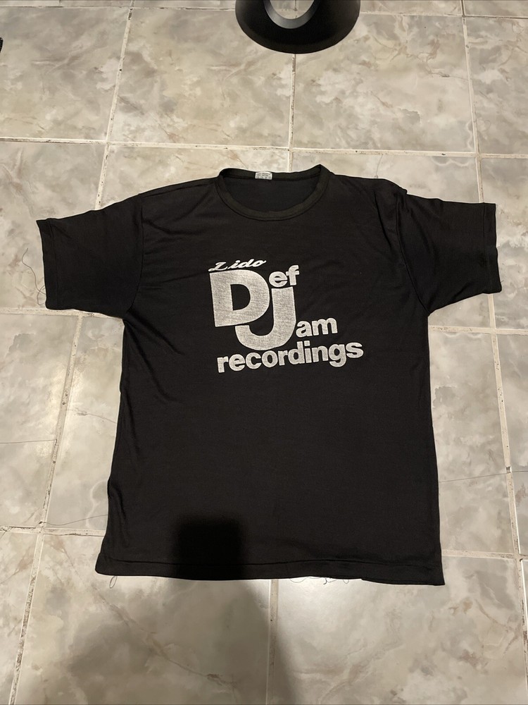 VTG Def Jam NY New York 1980s Single Stitch Records Rap Hip Hop T-Shirt RARE