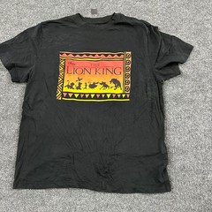 Disney T-Shirt Mens Size L Black The Lion King Silhouette Graphic Crew Neck Tee