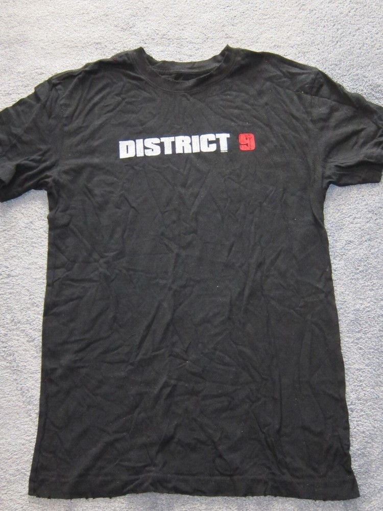Vintage DISTRICT 9 Promo Movie Soft Material T-Shirt Adult Size Short Sleeve