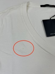 *MINOR DEFECT* RLX by Ralph Lauren Men’s V-Neck T-Shirt – White – Size: Medium
