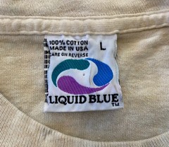 VTG 90s Liquid Blue Lion All Over Print SZ L Rare 1997 AOP Single Stitch Safari