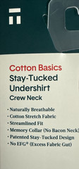 NIP! 2-Pk TOMMY JOHN Stay Tucked BLACK or WHITE CREW T-SHIRTS / TEES ~ Size XL